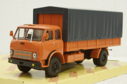 Маз-53352 борт с тентом оражевый 1974, Н296, Наш Автопром 1:43