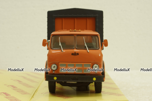 Маз-53352 борт с тентом оражевый 1974, Н296, Наш Автопром 1:43