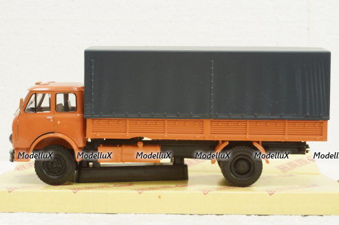 Маз-53352 борт с тентом оражевый 1974, Н296, Наш Автопром 1:43