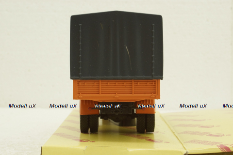 Маз-53352 борт с тентом оражевый 1974, Н296, Наш Автопром 1:43