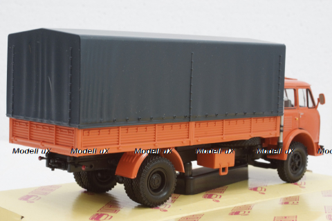 Маз-53352 борт с тентом оражевый 1974, Н296, Наш Автопром 1:43