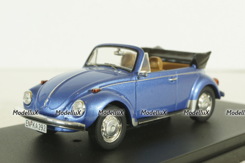 Volkswagen Beetle Cabriolet, 1973, blue metallic, PRD531, Premium X 1:43