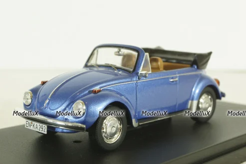 Volkswagen Beetle Cabriolet, 1973, blue metallic, PRD531, Premium X 1:43