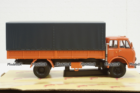 Маз-53352 борт с тентом оражевый 1974, Н296, Наш Автопром 1:43