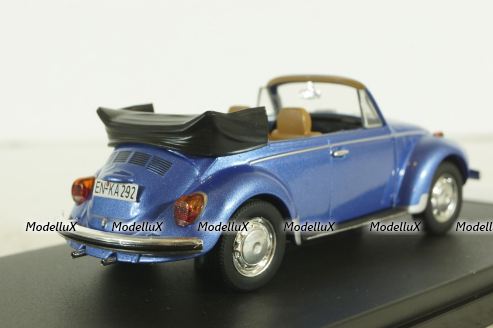 Volkswagen Beetle Cabriolet, 1973, blue metallic, PRD531, Premium X 1:43