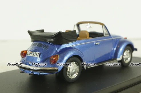 Volkswagen Beetle Cabriolet, 1973, blue metallic, PRD531, Premium X 1:43