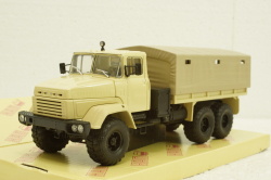 Краз-260 борт с тентом бежевый 1990, Н291, Наш Автопром 1:43