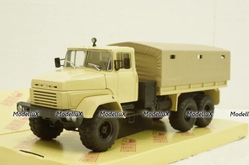 Краз-260 борт с тентом бежевый 1990, Н291, Наш Автопром 1:43