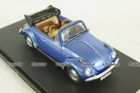 Volkswagen Beetle Cabriolet, 1973, blue metallic, PRD531, Premium X 1:43