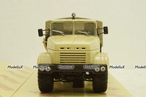 Краз-260 борт с тентом бежевый 1990, Н291, Наш Автопром 1:43
