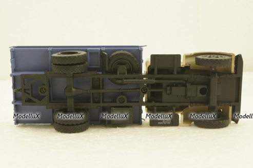 УралЗис-355М, борт, бежевый/синий, АвтоИстория 1:43