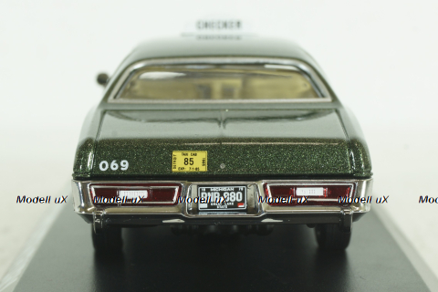 Plymouth Fury, Cab Taxi 1976,  Bverly  Hills COP, 86566, Greenlight 1:43