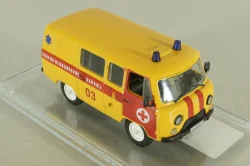 Уаз-452 медицинский, желтый, Конверсия 1:43