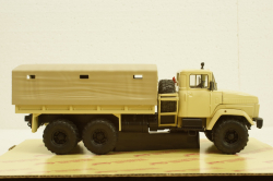 Краз-260 борт с тентом бежевый 1990, Н291, Наш Автопром 1:43