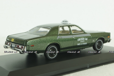 Plymouth Fury, Cab Taxi 1976,  Bverly  Hills COP, 86566, Greenlight 1:43