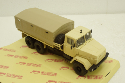 Краз-260 борт с тентом бежевый 1990, Н291, Наш Автопром 1:43