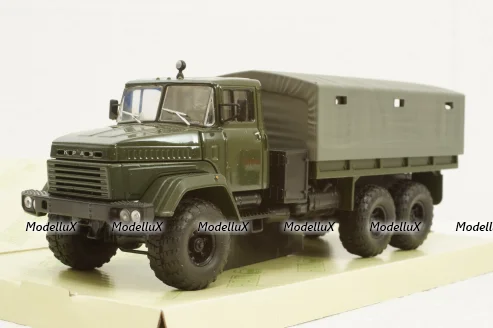Краз-260 борт с тентом Хаки 1990, Н291, Наш Автопром 1:43