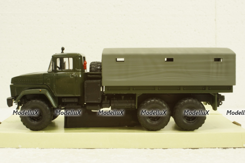 Краз-260 борт с тентом Хаки 1990, Н291, Наш Автопром 1:43