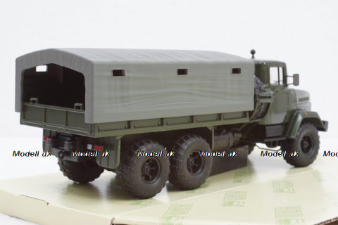 Краз-260 борт с тентом Хаки 1990, Н291, Наш Автопром 1:43