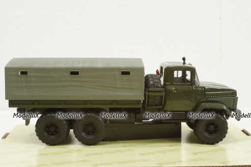 Краз-260 борт с тентом Хаки 1990, Н291, Наш Автопром 1:43