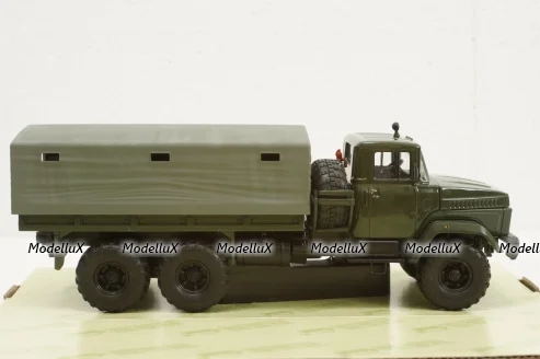 Краз-260 борт с тентом Хаки 1990, Н291, Наш Автопром 1:43