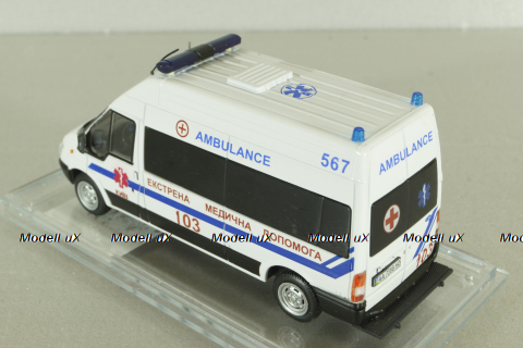 Ford Transit LWB high roof 2000, медицинский, Конверсия 1:43