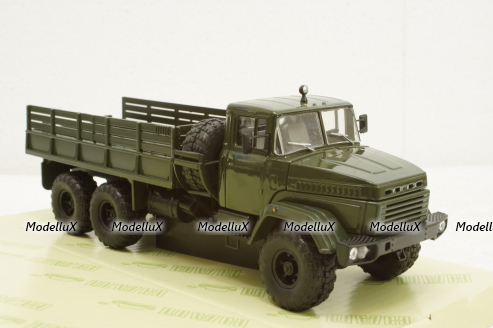 Краз-260 борт с тентом Хаки 1990, Н291, Наш Автопром 1:43