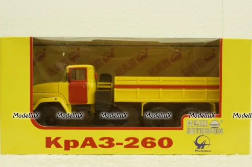 Краз-260 борт Аварийный 1990, Н764, Наш Автопром 1:43