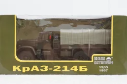 Краз-214Б борт с тентом хаки 1963, Н287, Наш Автопром 1:43