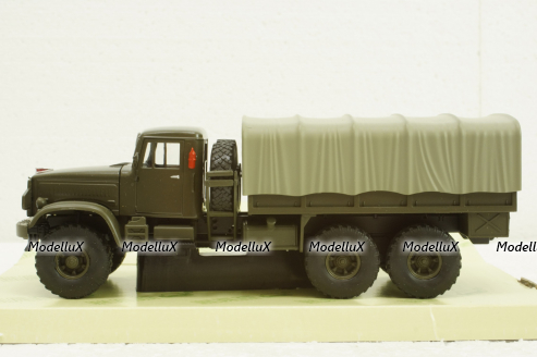 Краз-214Б борт с тентом хаки 1963, Н287, Наш Автопром 1:43
