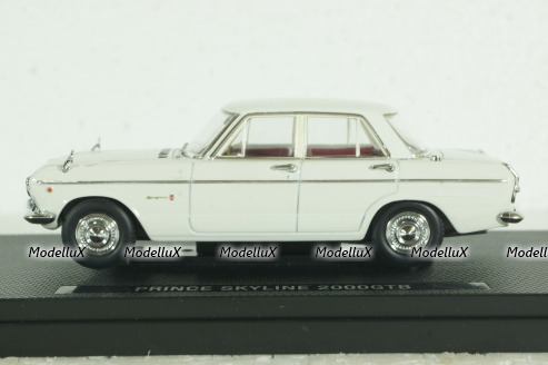 Nissan Prince Skyline 2000GTB 1965 white, 44236, Ebbro 1:43