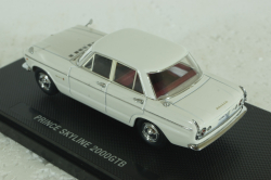 Nissan Prince Skyline 2000GTB 1965 white, 44236, Ebbro 1:43