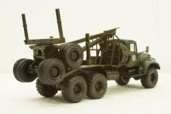 Краз-255Л лесовоз, хаки, Н726, Наш Автопром 1:43