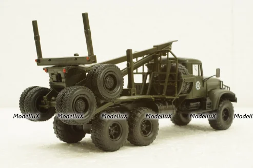 Краз-255Л лесовоз, хаки, Н726, Наш Автопром 1:43