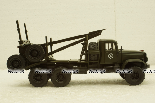 Краз-255Л лесовоз, хаки, Н726, Наш Автопром 1:43