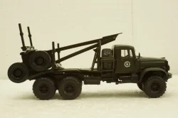 Краз-255Л лесовоз, хаки, Н726, Наш Автопром 1:43