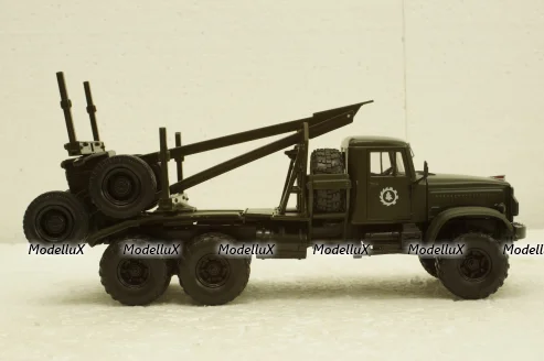 Краз-255Л лесовоз, хаки, Н726, Наш Автопром 1:43