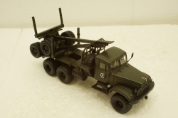 Краз-255Л лесовоз, хаки, Н726, Наш Автопром 1:43