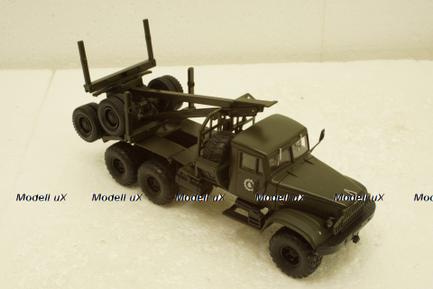Краз-255Л лесовоз, хаки, Н726, Наш Автопром 1:43