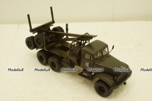 Краз-255Л лесовоз, хаки, Н726, Наш Автопром 1:43