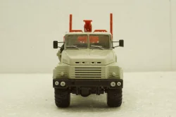 Краз-260Л лесовоз серый/красный, Н728, Наш Автопром 1:43