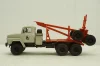 Краз-260Л лесовоз серый/красный, Н728, Наш Автопром 1:43
