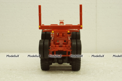 Краз-260Л лесовоз серый/красный, Н728, Наш Автопром 1:43