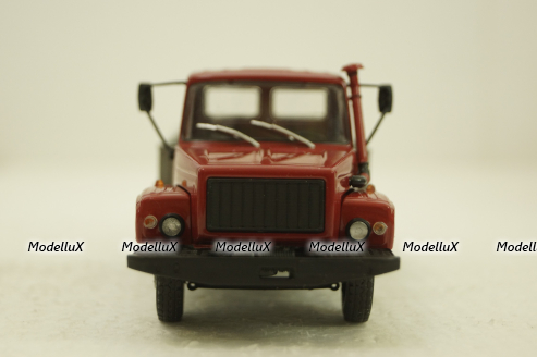 Газ-3307, бортовой с лебедкой, красный, (Конверсия), АвтоИстория 1:43