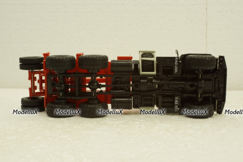 Краз-260Л лесовоз серый/красный, Н728, Наш Автопром 1:43