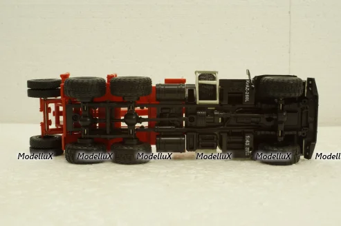 Краз-260Л лесовоз серый/красный, Н728, Наш Автопром 1:43