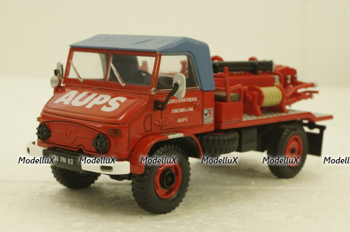 Mercedes Unimog 404, Maheu-Labrosse, Pompieri, Hachette 1:43