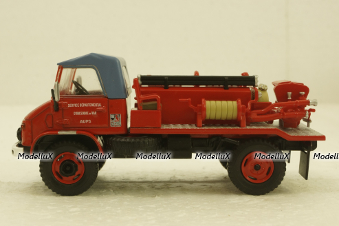 Mercedes Unimog 404, Maheu-Labrosse, Pompieri, Hachette 1:43