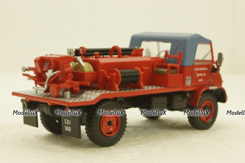 Mercedes Unimog 404, Maheu-Labrosse, Pompieri, Hachette 1:43