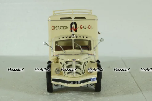Berliet GLC6 Truck Operation Gas Oil, 2-assi, beige, G111A044, Berliet Collection #44, Hachette 1:43
